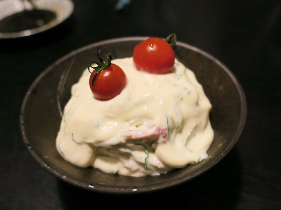ニガ菜と生ハムの洋風白和え(400円)