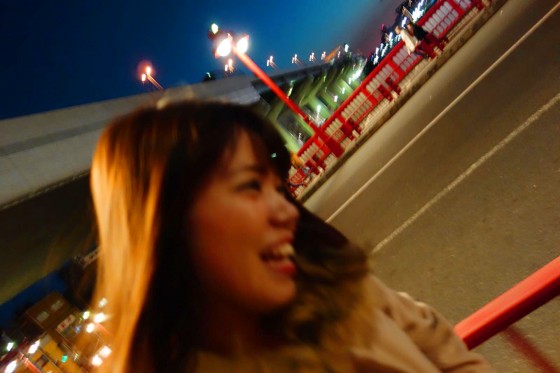 夜風に…