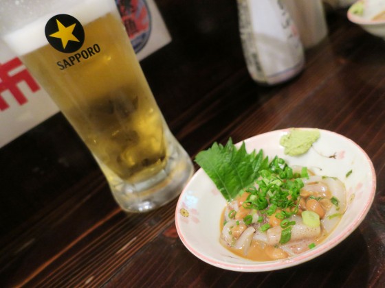お通しとビール