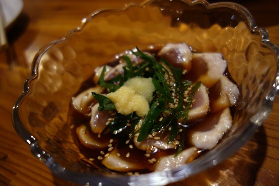 ささみの酢の物(380円)