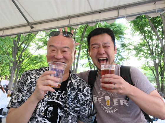 第一飲み人発見!