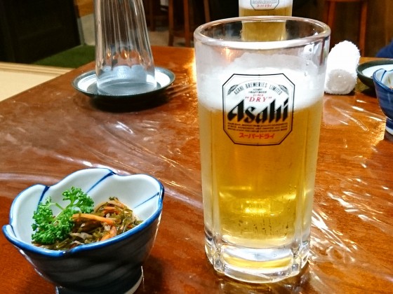 ビールはスーパードライ!