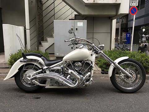 ドラッグスター400 アメリカンドラッガーズストレッチパイプマフラー