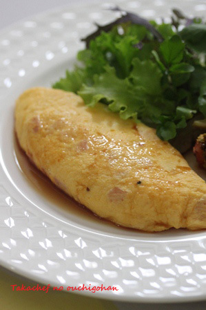 朝ごはん オムレツ