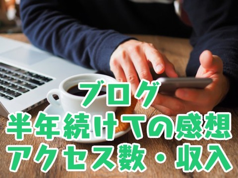 ブログ半年続けての感想_アクセス数・収入