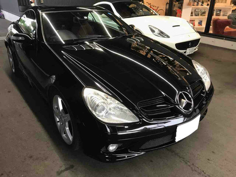 即決14000円★SLKベンツR171ウインドディフレクター（ドラフトストップ）LED★R170、R172も 希少！ベンツSLK R171 ウィンドディフレクター 純正オプション 品 即決