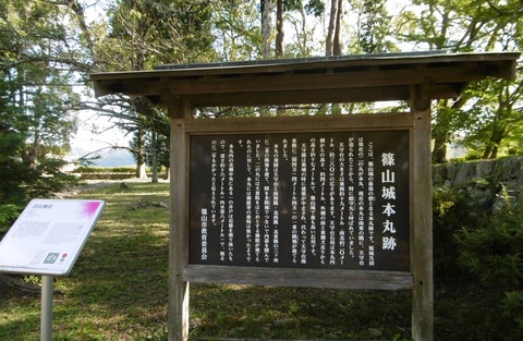 本丸跡説明