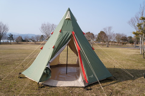【North Eagle】ワンポールテント300＋グランドシート 新品未使用 North Eagle(ノースイーグル) ワンポールテント+テントグランド