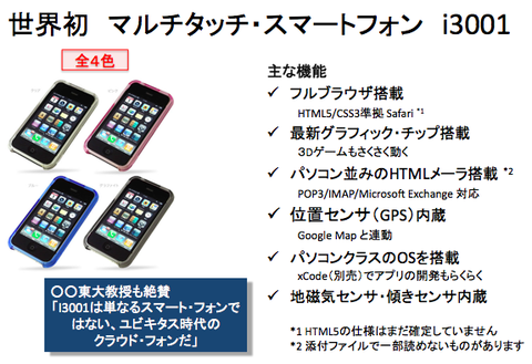 もし日本のメーカがiphone