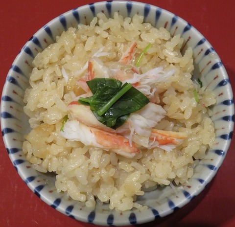蟹釜飯③(車屋)