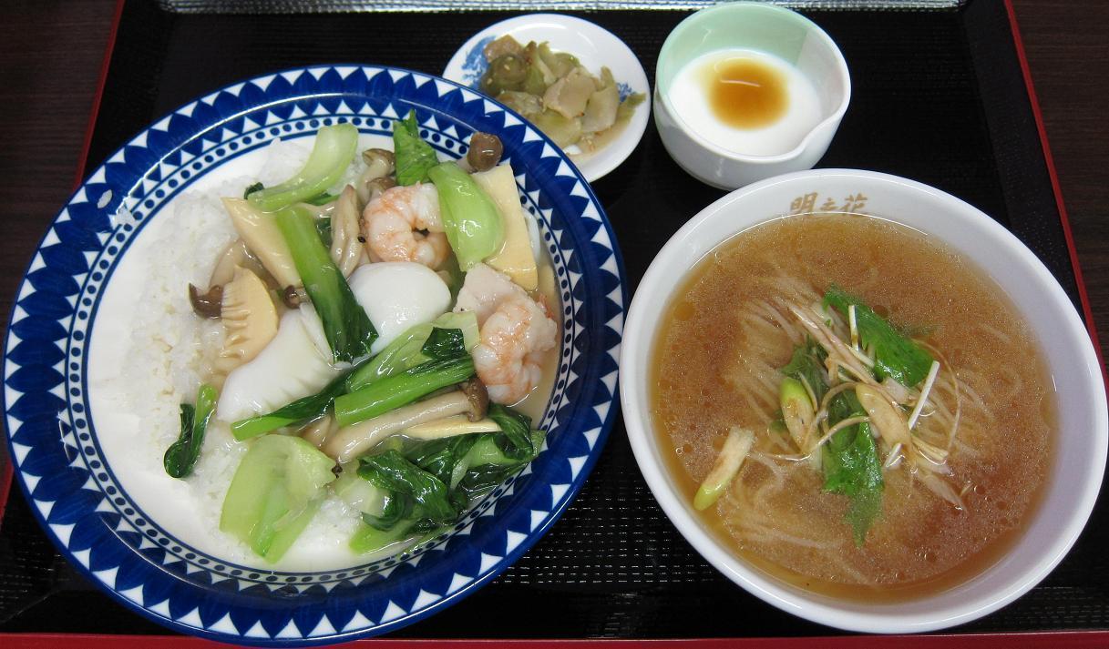 海鮮かけ御飯+半葱そば