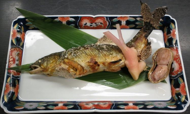 天然鮎塩焼き