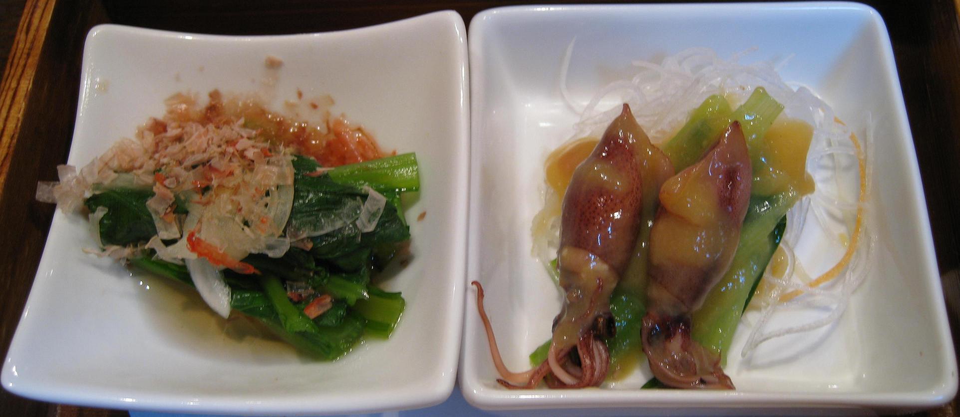 地物野菜の二種盛り