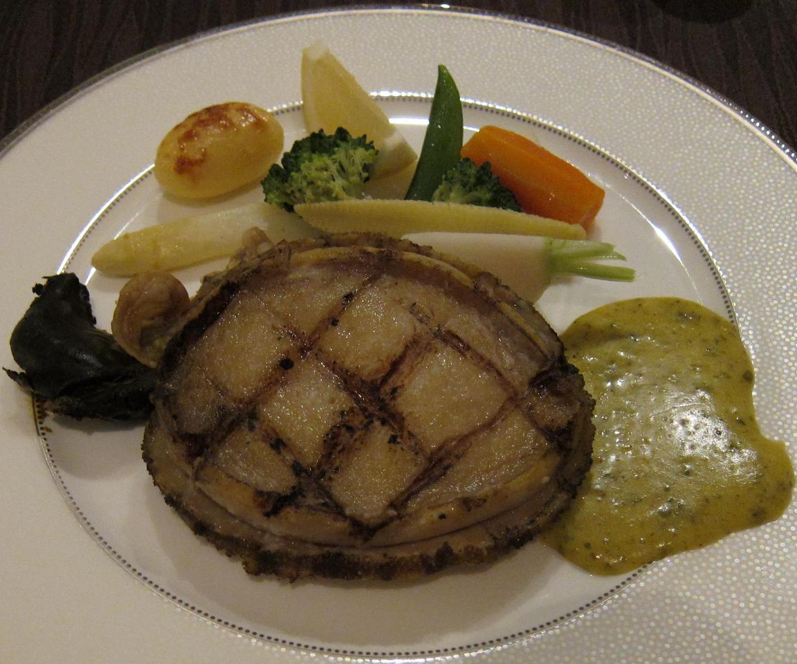 鮑網焼き