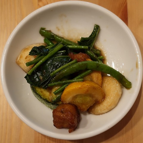 大豆ミートと野菜のバルサミコ酢炒め(もも福食堂)