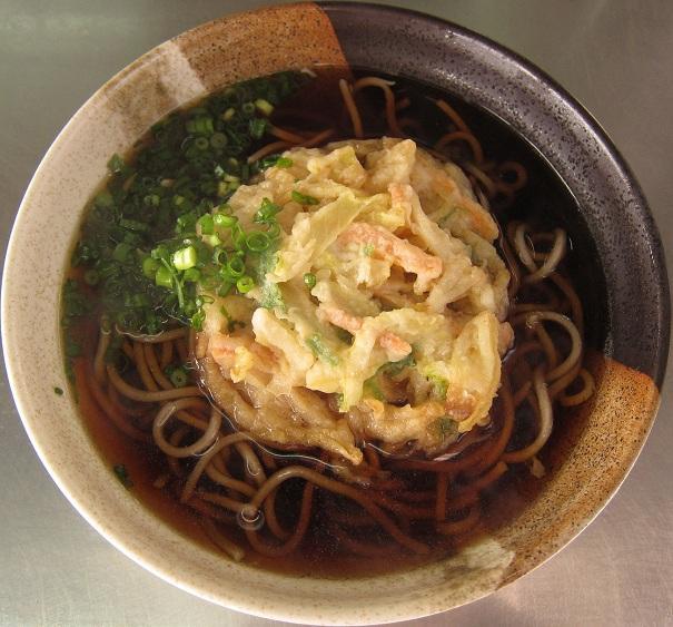 かき揚げそば340円