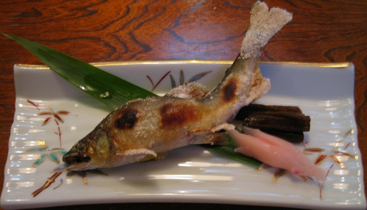 天然鮎塩焼