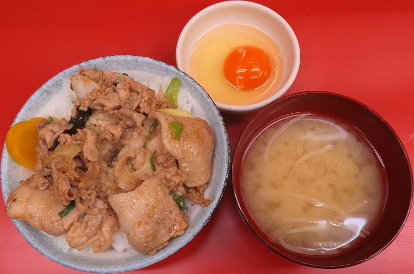 味噌汁・生玉子付