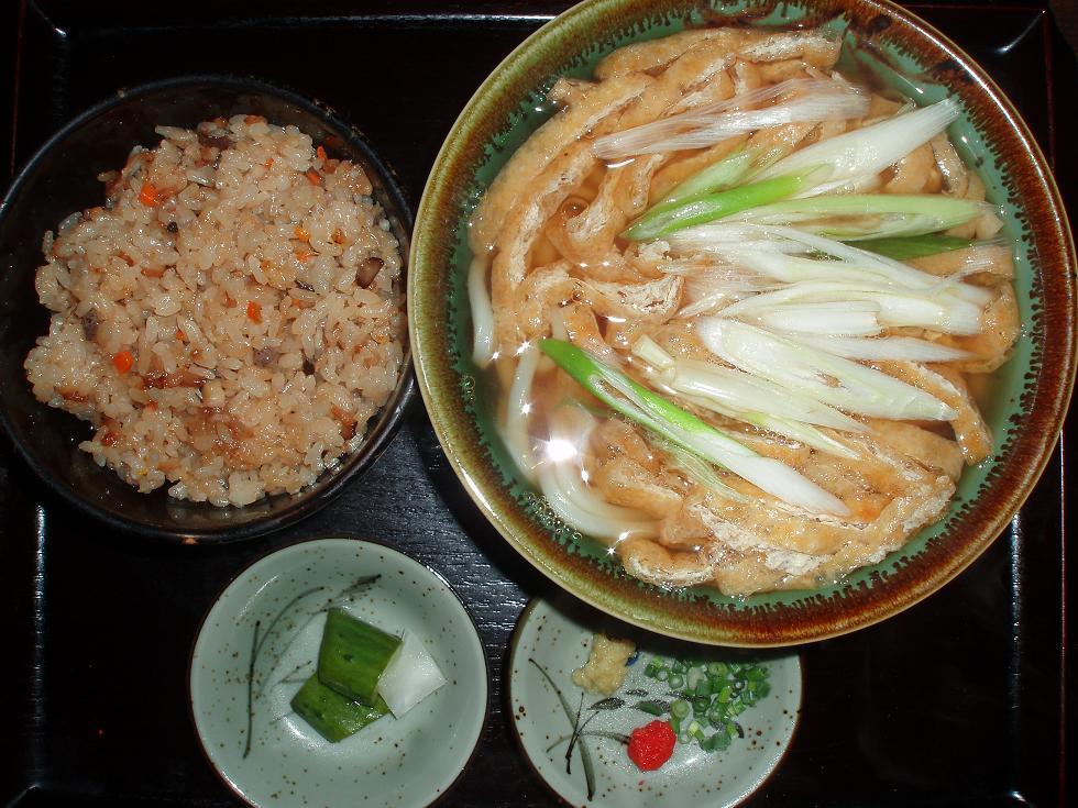 かやく御飯(大)・きざみうどん