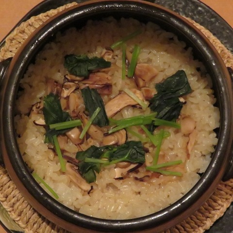 松茸釜炊御飯(なだ万)