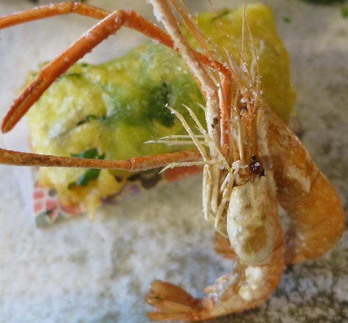 手長海老・蝦蛄もろこし揚げ