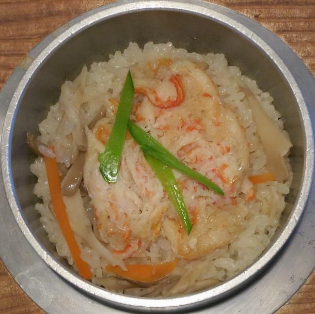 蟹釜飯アップ