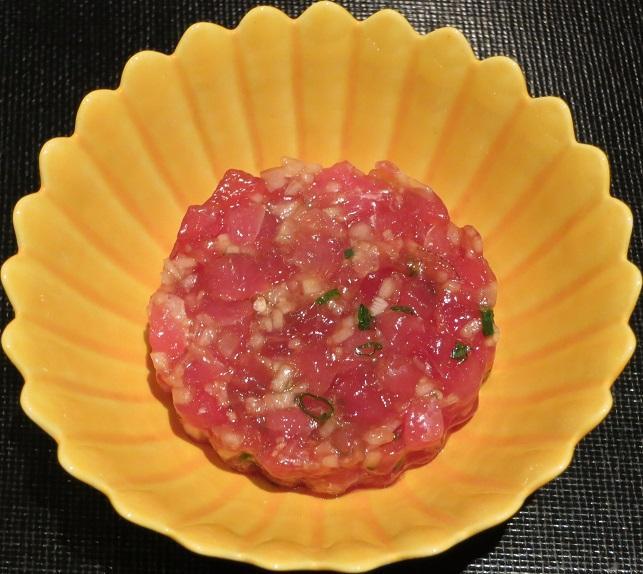 黄肌鮪のタルタル