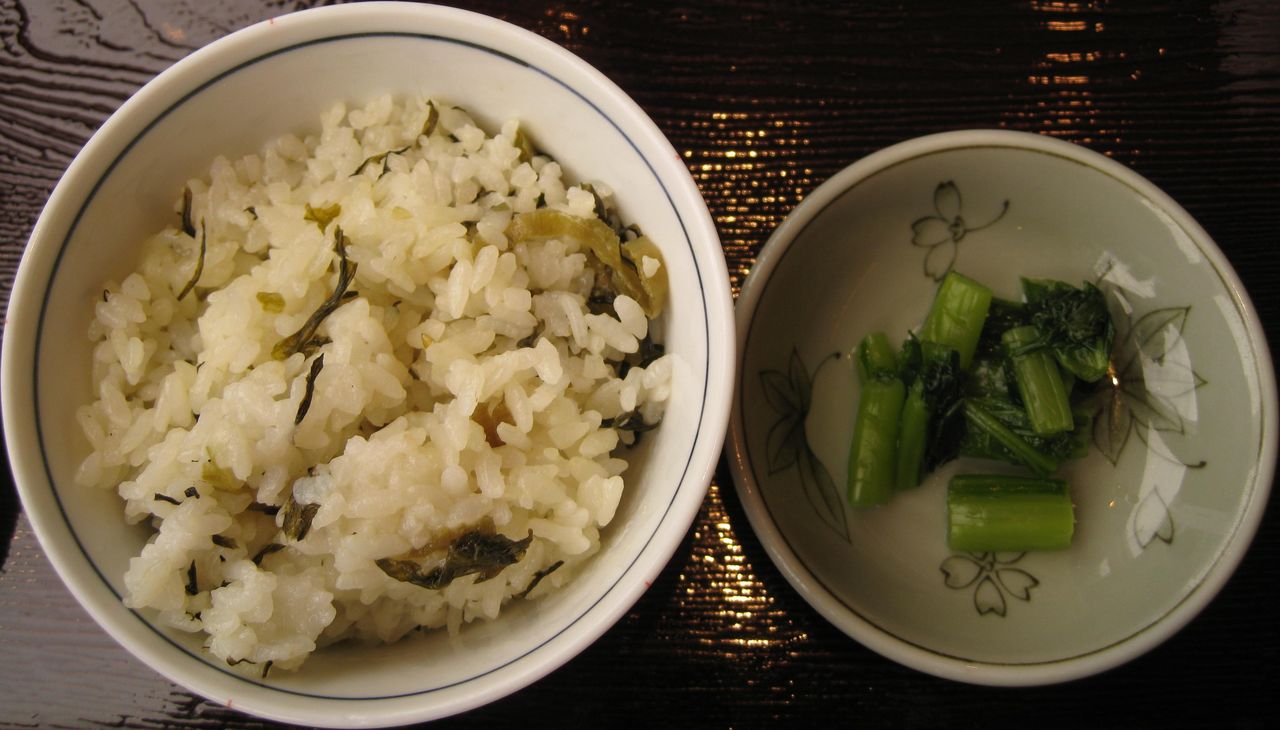 菜飯・野沢菜