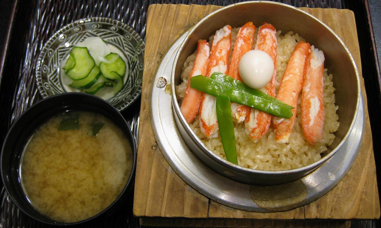 かに釜飯大盛