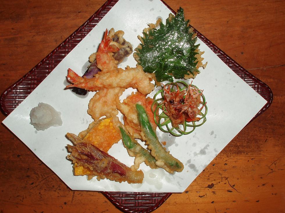 特上天ざる(天麩羅)