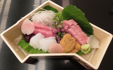 鮪・金目鯛・烏賊・雲丹(吉兆)