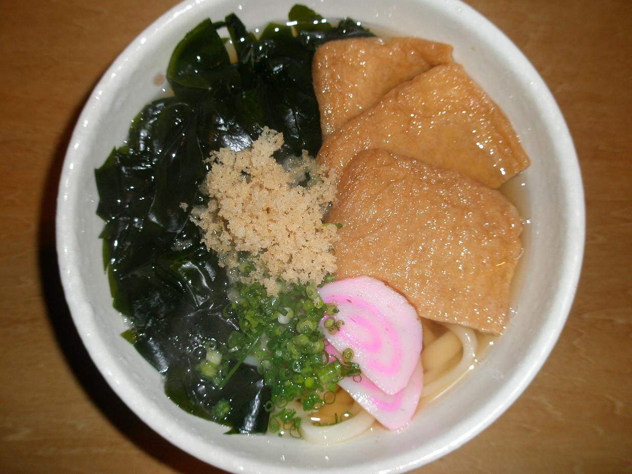 きつねうどん+わかめ