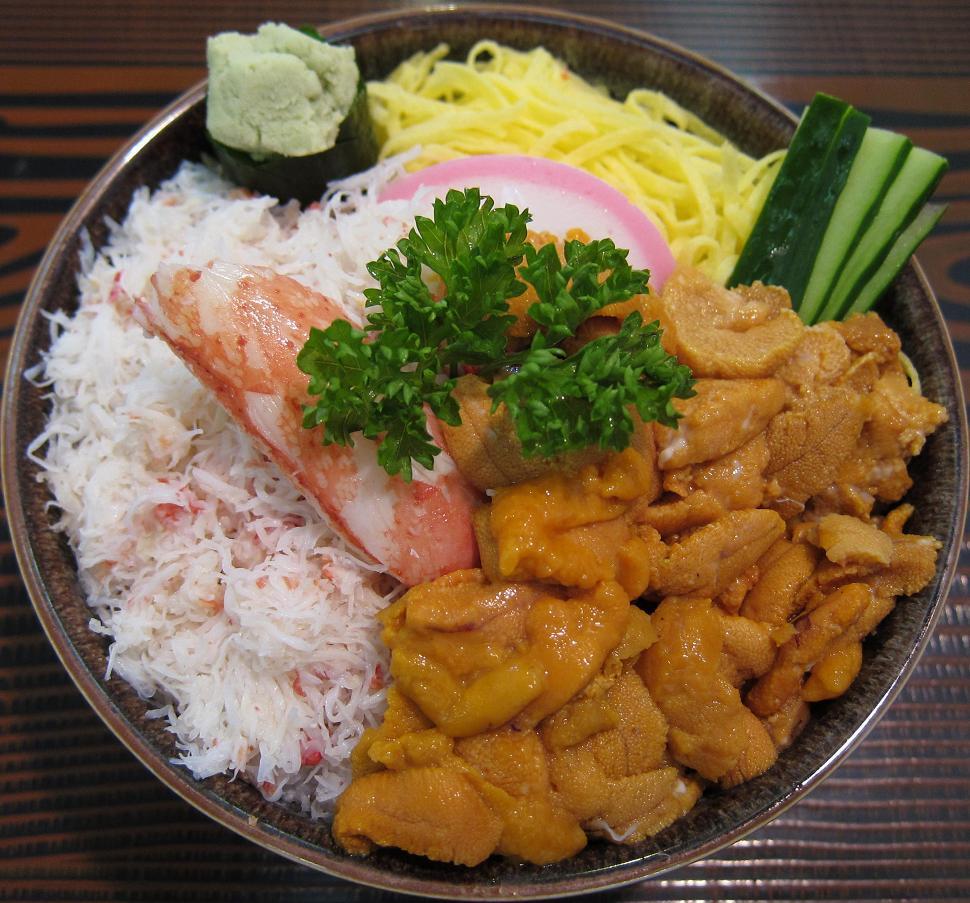 うに・かに丼アップ