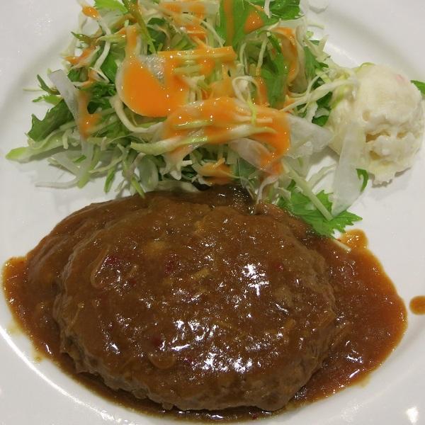 ガーリックソースハンバーグ