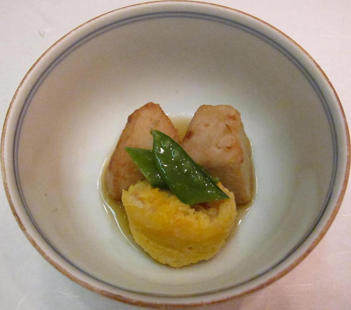 海老芋の揚げだし&車海老の黄味煮