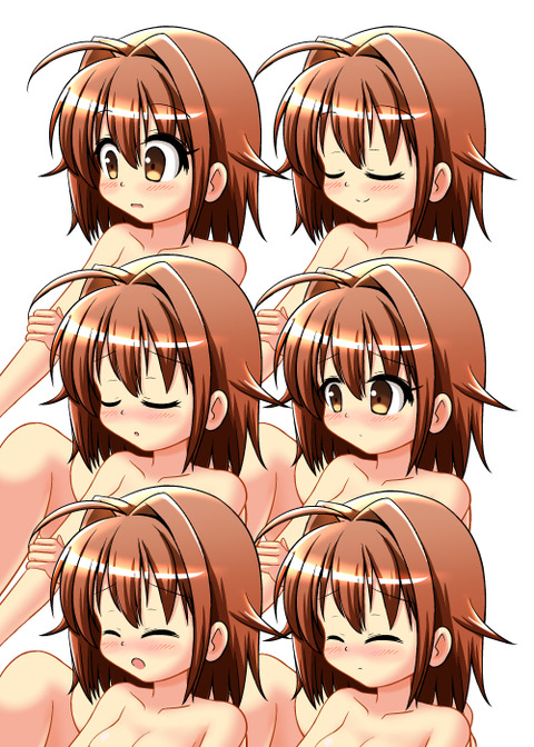 オリジナル_体洗う表情