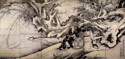 林和靖図屏風(右隻)