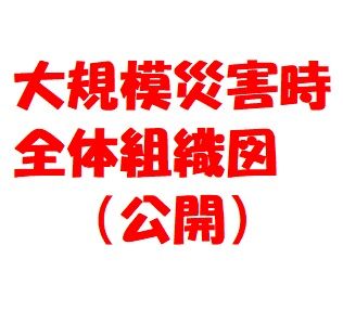 大規模災害時組織図