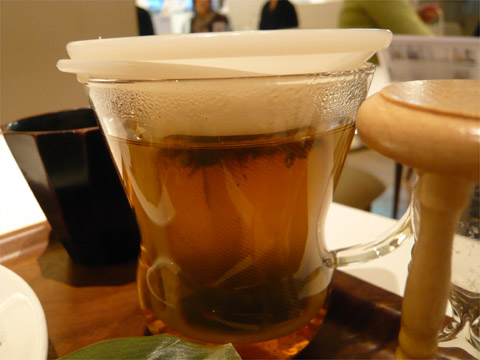 日本茶cafe SURUGA 玄米しょうがご飯セット ほうじ茶