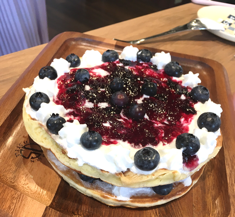 パンケーキ途中