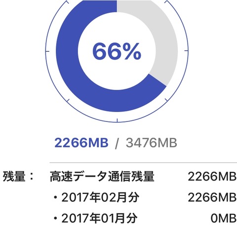 ビックローブ残量