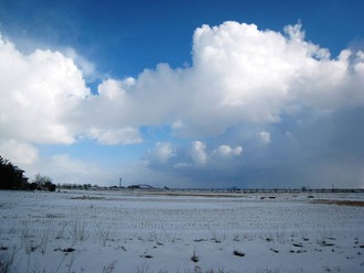 雪の空