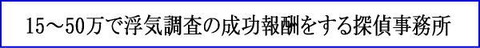 これぞ浮気調査の成功報酬