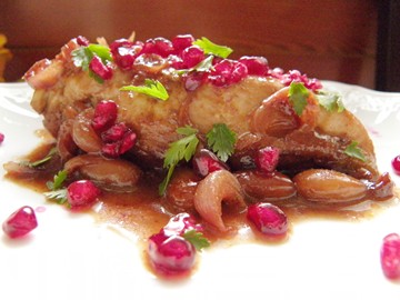 poulet a la sauce de grenade