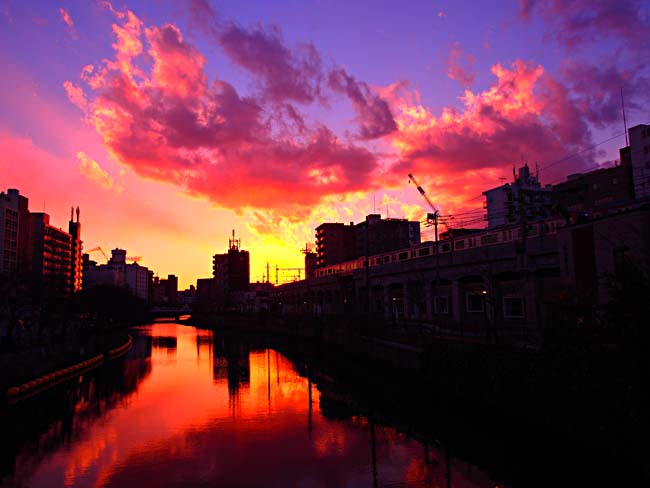 黄金町夕景+赤レンガ倉庫 クリスマスイルミネーション2012/OM-D