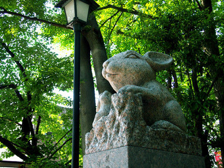 調神社 狛うさぎ