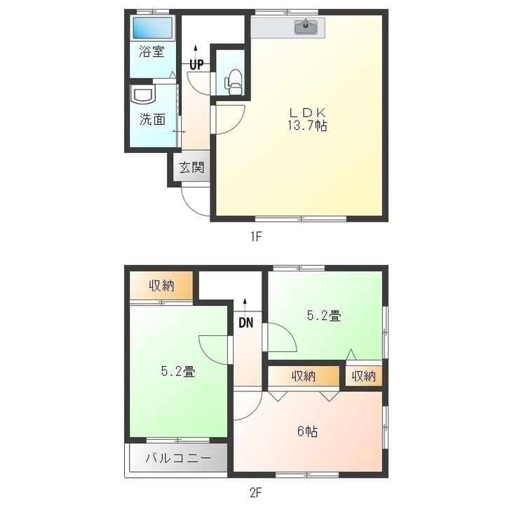 1-B棟間取り
