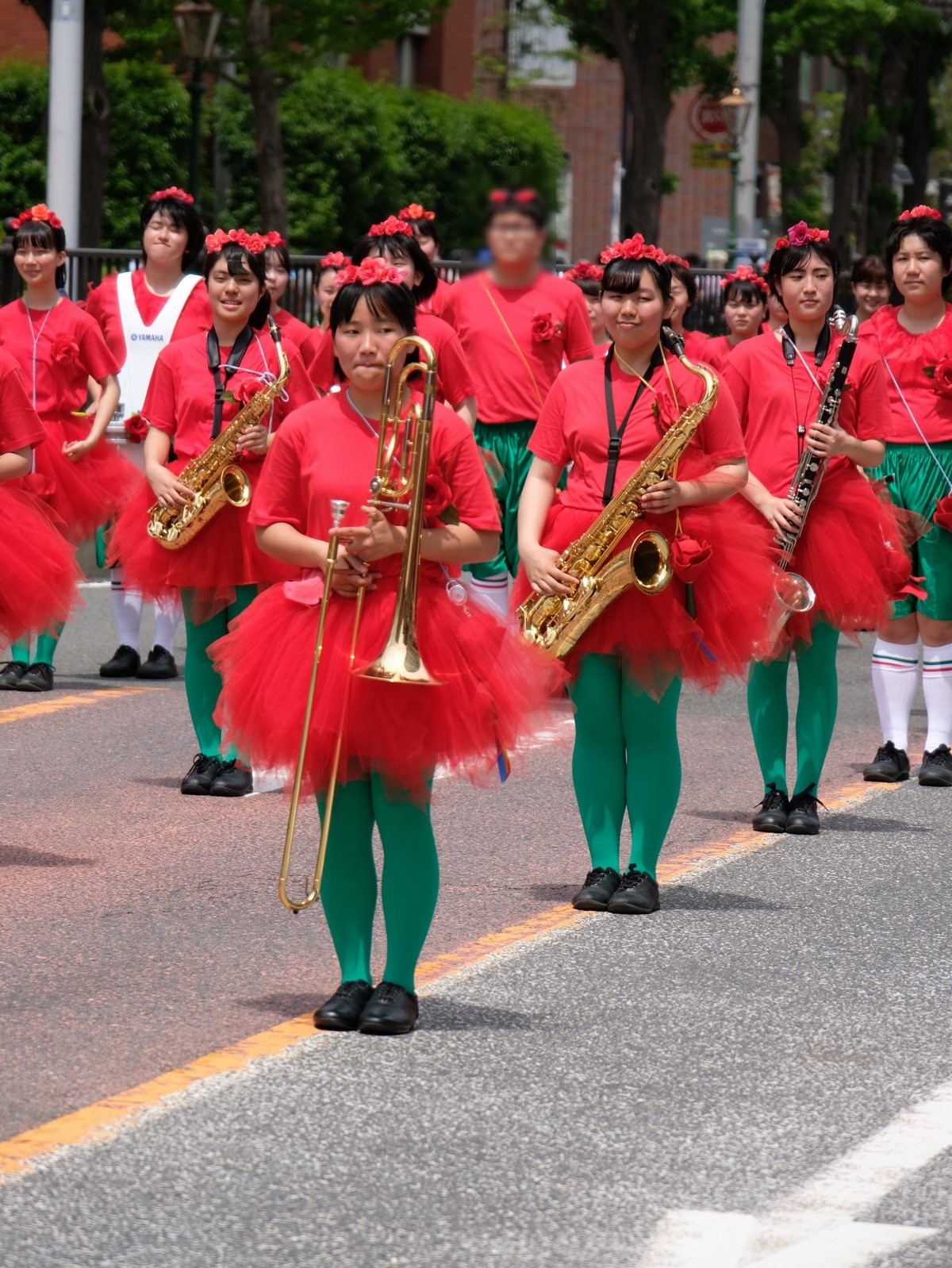 非日常的まったり通信 2018年横浜開港記念みなと祭国際仮装行列第66回ザよこはまパレード その27（大西学園中