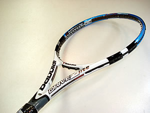 テニスラケット バボラ ドライブ ゼット ライト 2008年モデル (G1)BABOLAT DRIVE Z LITE 2008252ｇ張り上げガット状態