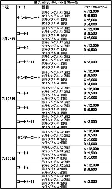 試合日程チケット価格一覧_1